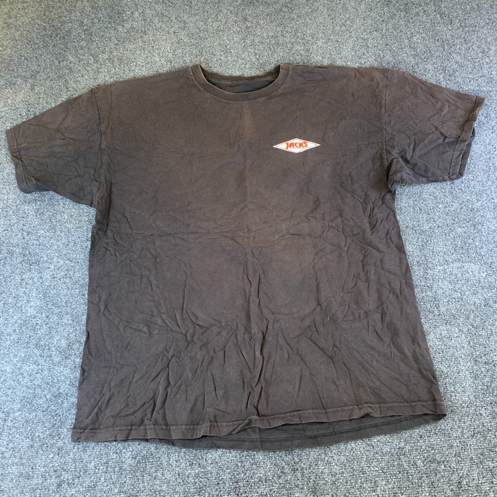 Jack's Surfboards T Shirt Men 2XL Black Cotton Crew Neck California Graphic